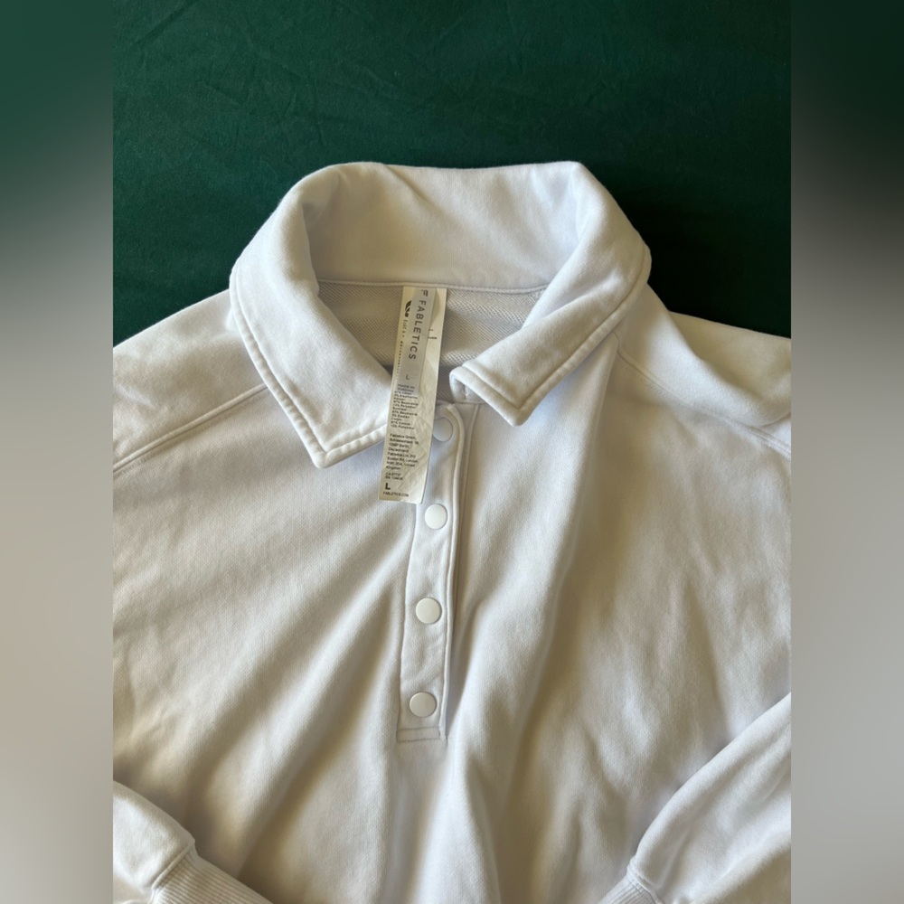 Fabletics Year Round Terry Snap Front Sweatshirt … - image 3